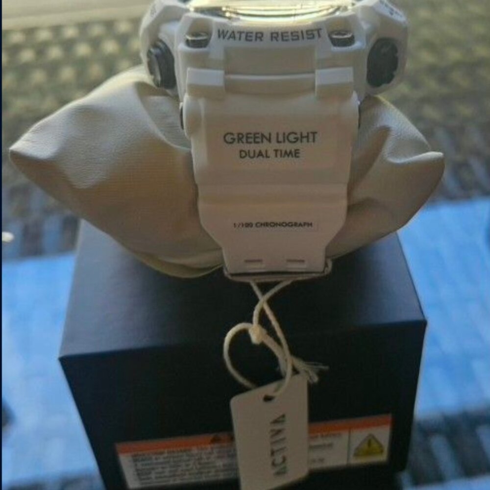 Activa Invicta White Sport Watch with Mint Blue Dial - Picture 3 of 4